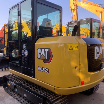 নির্মাণ হলুদ Cat305 দ্বিতীয় হাত খননকারী ব্যবহৃত Caterpillar খননকারী 5400kg