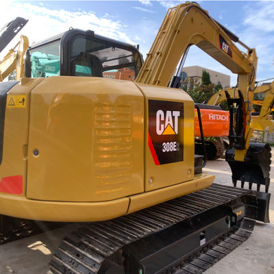 শক্তিশালী হলুদ হাইড্রোলিক ব্যবহৃত CAT Excavator ক্রলার টাইপ 2nd হ্যান্ড Diggers CAT308D