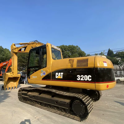 10T CAT320C ব্যবহৃত নির্মাণ যন্ত্রপাতি দ্বিতীয় হাতের ক্রলার ক্যাটারপিলার এক্সক্যাভেটর 110kw