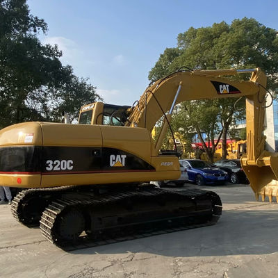 10T CAT320C ব্যবহৃত নির্মাণ যন্ত্রপাতি দ্বিতীয় হাতের ক্রলার ক্যাটারপিলার এক্সক্যাভেটর 110kw