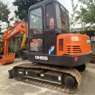কৃষি জমি ব্যবহৃত মিনি এক্সক্যাভারেটর DOOSAN 55 ক্রলার এক্সক্যাভারেটর নির্মাণ সরঞ্জাম