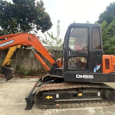 কৃষি জমি ব্যবহৃত মিনি এক্সক্যাভারেটর DOOSAN 55 ক্রলার এক্সক্যাভারেটর নির্মাণ সরঞ্জাম