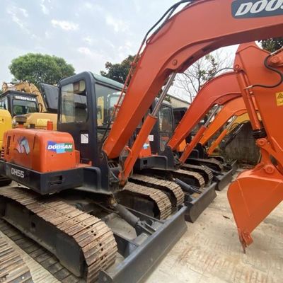কৃষি জমি ব্যবহৃত মিনি এক্সক্যাভারেটর DOOSAN 55 ক্রলার এক্সক্যাভারেটর নির্মাণ সরঞ্জাম