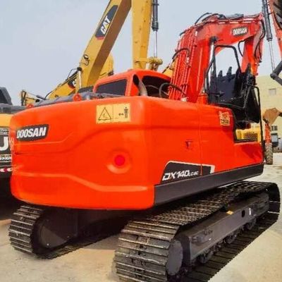 ব্যবহৃত Doosan DH140 12 টন ক্রলার খননকারী পুরানো পৃথিবী সরানো যন্ত্রপাতি