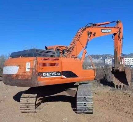ব্যবহৃত খননকারী খননকারী Doosan DH215W নির্মাণ যন্ত্রপাতি 48KW জ্বালানী সাশ্রয়