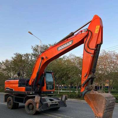 Doosan DX210W ব্যবহৃত চাকা খননকারী হাইড্রোলিক মিনি সেকেন্ড হ্যান্ড খননকারী 20100 কেজি