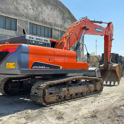 হাইড্রোলিক ক্রলার ব্যবহৃত খননকারী Doosan DX340 পৃথিবী খনন সরঞ্জাম দ্বিতীয় হাত