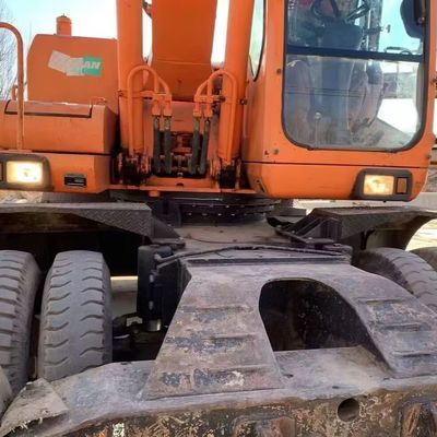 Doosan 210w-7 ব্যবহৃত চাকা খননকারী খননকারী 115kW খনি শিল্পের জন্য