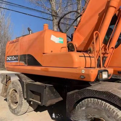 Doosan 210w-7 ব্যবহৃত চাকা খননকারী খননকারী 115kW খনি শিল্পের জন্য