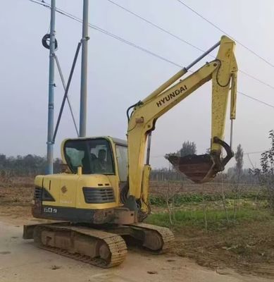 সেকেন্ড হুইন্ডাই ৬০ এক্সক্যাভেটর ডিগার মিনি হাইড্রোলিক ক্রলার এক্সক্যাভেটর ৫৮৫০ কেজি