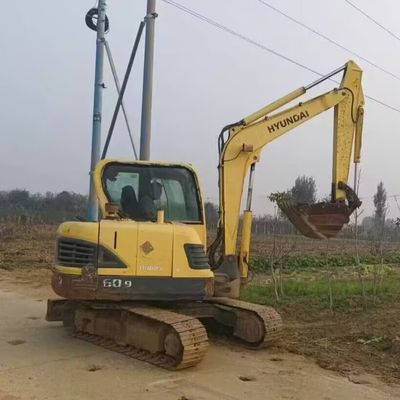 সেকেন্ড হুইন্ডাই ৬০ এক্সক্যাভেটর ডিগার মিনি হাইড্রোলিক ক্রলার এক্সক্যাভেটর ৫৮৫০ কেজি