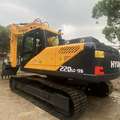 নির্মাণ পুরাতন খননকারক হুন্ডাই 220lc-9s হলুদ দ্বিতীয় হাত খননকারক