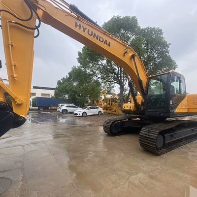 নির্মাণ পুরাতন খননকারক হুন্ডাই 220lc-9s হলুদ দ্বিতীয় হাত খননকারক