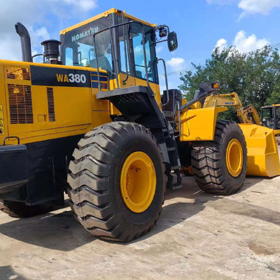 ভারী দায়িত্ব 146kW Komatsu WA380 ব্যবহৃত চাকা লোডার 5 টন লোড কৃষি জন্য