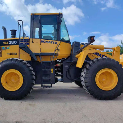 ভারী দায়িত্ব 146kW Komatsu WA380 ব্যবহৃত চাকা লোডার 5 টন লোড কৃষি জন্য