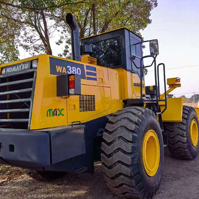 ভারী দায়িত্ব 146kW Komatsu WA380 ব্যবহৃত চাকা লোডার 5 টন লোড কৃষি জন্য