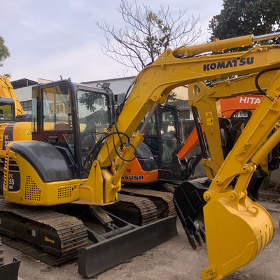 ব্যবহৃত ক্রলার হাইড্রোলিক এক্সক্যাভারেটর Komatsu Pc55 5160kg খনন ভিত্তি জন্য