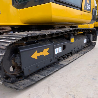 ক্রলার ব্যবহৃত Komatsu Excavator Pc56 2nd হাত Diggers উচ্চ অপারেটিং দক্ষতা