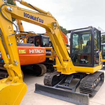 ক্রলার ব্যবহৃত Komatsu Excavator Pc56 2nd হাত Diggers উচ্চ অপারেটিং দক্ষতা