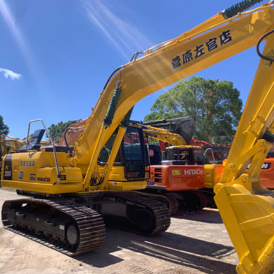 ব্যবহৃত Komatsu PC200 ব্যাকহো এক্সক্যাভেটর সেকেন্ড হ্যান্ড নির্মাণ যন্ত্রপাতি জল শীতল