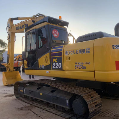 ক্রলার টাইপ Komatsu Pc220 সেকেন্ড হ্যান্ড এক্সক্যাভেটর 23100kg 1m3 বালতি ক্ষমতা