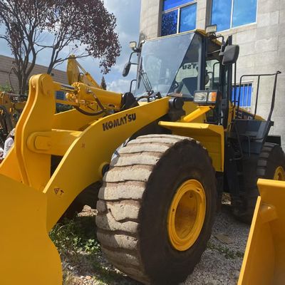 নির্মাণ কাজ ব্যবহৃত Komatsu WA470 লোডার 204kW জল শীতল দ্বিতীয় হাত লোডার