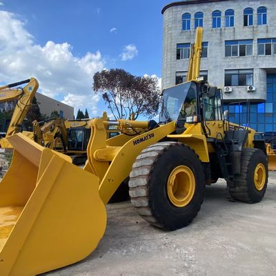 নির্মাণ কাজ ব্যবহৃত Komatsu WA470 লোডার 204kW জল শীতল দ্বিতীয় হাত লোডার
