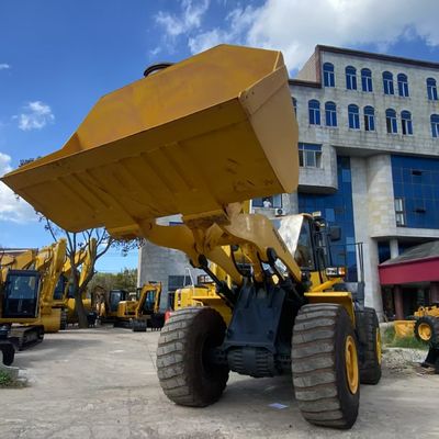 নির্মাণ কাজ ব্যবহৃত Komatsu WA470 লোডার 204kW জল শীতল দ্বিতীয় হাত লোডার