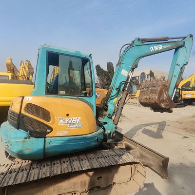 Kubota 161 ব্যবহৃত মিনি খননকারী খননকারী 32.7kW পুরাতন পৃথিবী সরানো সরঞ্জাম