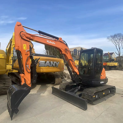 মিনি ব্যবহৃত নির্মাণ খননকারী Kubota 161-3 5675kg নির্মাণ প্রকৌশল জন্য