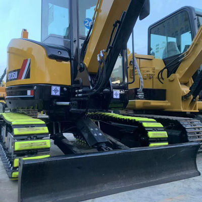 পৃথিবী সরানো ব্যবহৃত SANY 35U Excavator Digger জল শীতল হলুদ রঙ