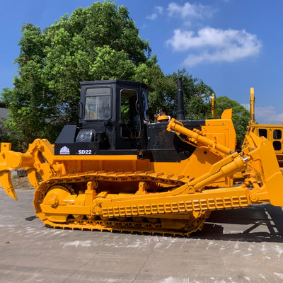 SHANTUI SD22 ব্যবহৃত জলবাহী ক্রলার বুলডোজার 23400kg নির্মাণের জন্য