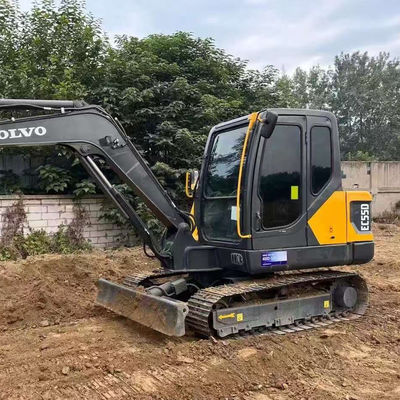 2000rpm 36.5kw ব্যবহৃত ভলভো EC55D এক্সক্যাভেটর সেকেন্ড হ্যান্ড নির্মাণ সরঞ্জাম