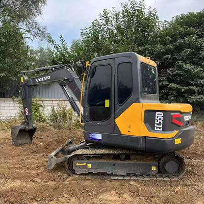 2000rpm 36.5kw ব্যবহৃত ভলভো EC55D এক্সক্যাভেটর সেকেন্ড হ্যান্ড নির্মাণ সরঞ্জাম