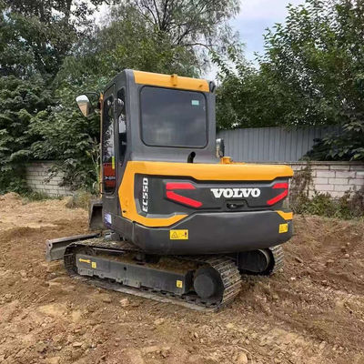 2000rpm 36.5kw ব্যবহৃত ভলভো EC55D এক্সক্যাভেটর সেকেন্ড হ্যান্ড নির্মাণ সরঞ্জাম