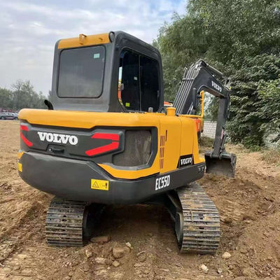 2000rpm 36.5kw ব্যবহৃত ভলভো EC55D এক্সক্যাভেটর সেকেন্ড হ্যান্ড নির্মাণ সরঞ্জাম