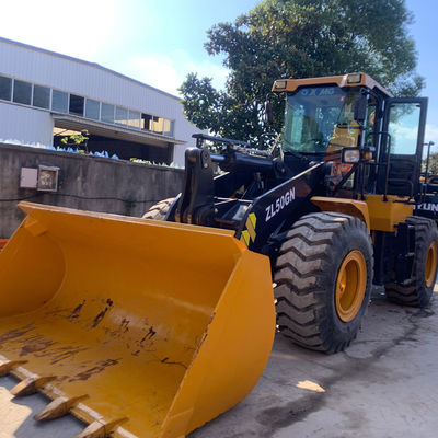 5 টন Xcmg ZL50GN ব্যবহৃত ফ্রন্ট লোডার ইট পরিবহনের জন্য ভারী যন্ত্রপাতি