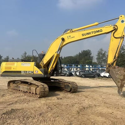 24600kg SUMITOMO SH240 ব্যবহৃত খননকারী নির্মাণের জন্য দ্বিতীয় হাতের খননকারী