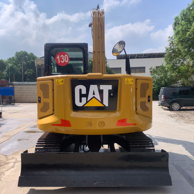 ক্রলার টাইপ ব্যবহৃত খননকারী CAT307.5 পুরানো ক্যাটারপিলার খননকারী ব্যাকহো বালতি সহ