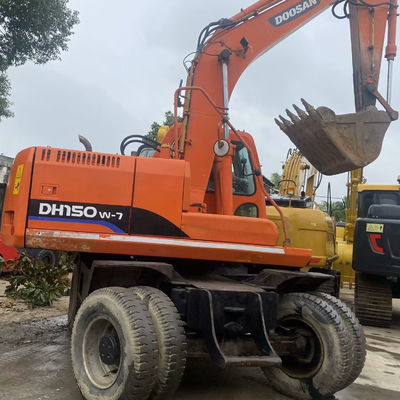 Doosan 150w-7 সেকেন্ড হ্যান্ড হুইল এক্সক্যাভেটর হাইড্রোলিক ব্যবহৃত এক্সক্যাভেটর সরঞ্জাম